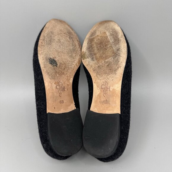 Cole Haan Sabrina Wool Charcoal Gray Teal Loafers Slip On Flats Women’s Sz 6B - Picture 10 of 10